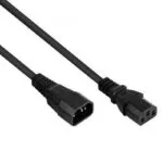 Kabelmeister IEC C13 - IEC C14 Cable 0.5m Μαύρο SK1430-S005