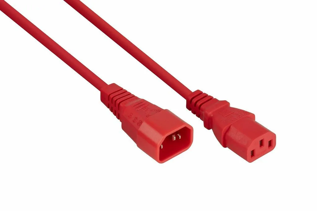 Kabelmeister IEC C13 - IEC C14 Cable 1m Κόκκινο SK1430-R010 Kabelmeister IEC C13 - IEC C14 Cable 1m Κόκκινο SK1430-R010 - Image 1