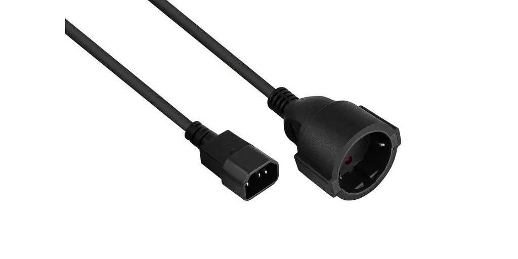 Kabelmeister IEC C14 - IEC C14 Cable 1m Μαύρο SK1402-S010 Kabelmeister IEC C14 - IEC C14 Cable 1m Μαύρο SK1402-S010 - Image 1