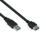 Kabelmeister USB 3.0 Cable USB-A male - USB-A female Μαύρο 2m UK30P-ASA-020S