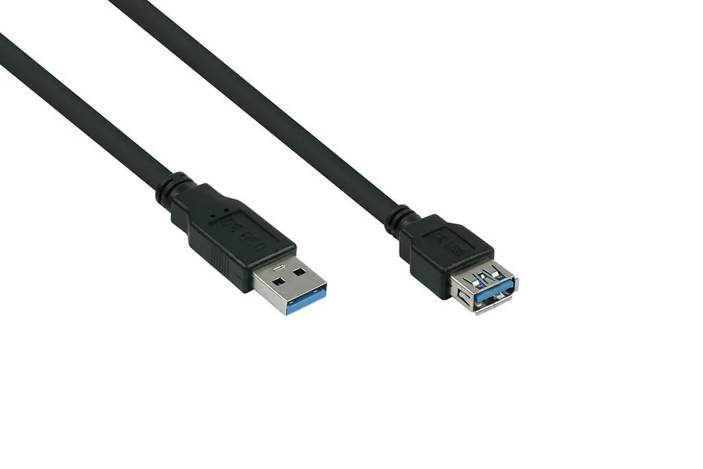 Kabelmeister USB 3.0 Cable USB-A male - USB-A female Μαύρο 2m UK30P-ASA-020S Kabelmeister USB 3.0 Cable USB-A male - USB-A female Μαύρο 2m UK30P-ASA-020S - Image 1