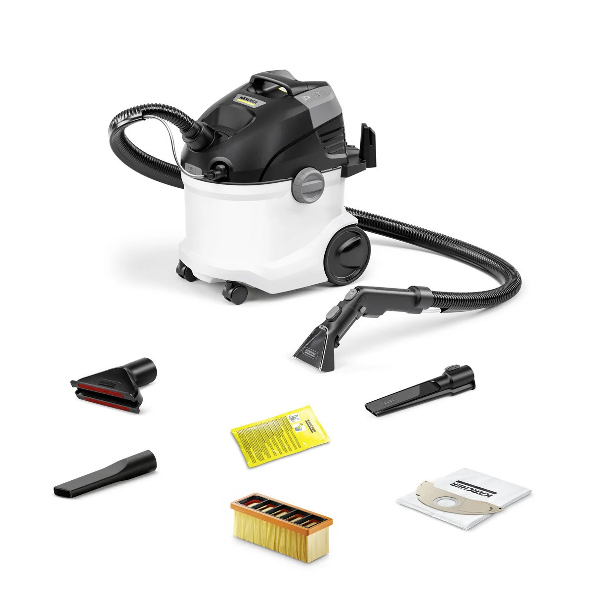Karcher SE 5 Car *EU Σκούπα Υγρών / Στερεών 1000W με Πλαστικό Κάδο 4lt Karcher SE 5 Car *EU Σκούπα Υγρών / Στερεών 1000W με Πλαστικό Κάδο 4lt - Image 1