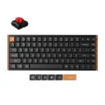 Keychron K3 Max SE K3M-F1 Ασύρματο Gaming Μηχανικό Πληκτρολόγιο 75% με Keychron Milk POM Red διακόπτες και RGB φωτισμό (International English) Γκρι