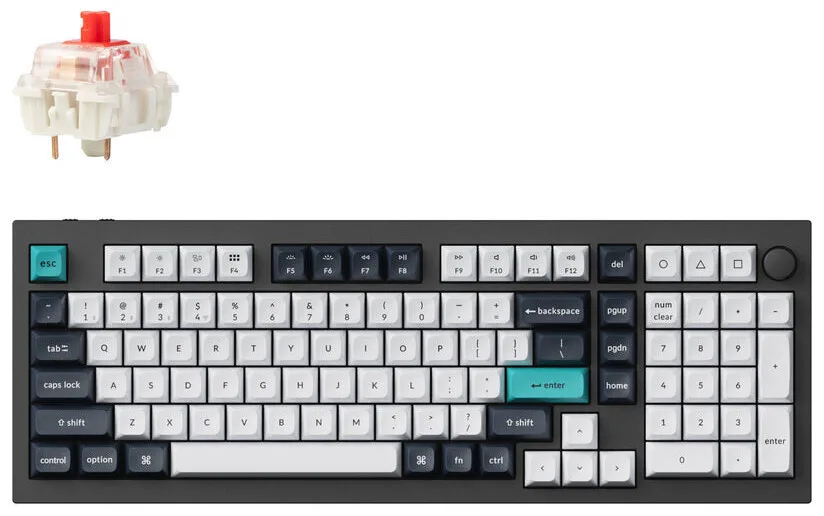 Keychron Q5 Max Q5M-M1 Ασύρματο Gaming Μηχανικό Πληκτρολόγιο με Gateron Jupiter Red διακόπτες και RGB φωτισμό (Αγγλικό US) Keychron Q5 Max Q5M-M1 Ασύρματο Gaming Μηχανικό Πληκτρολόγιο με Gateron Jupiter Red διακόπτες και RGB φωτισμό (Αγγλικό US) - Image 1