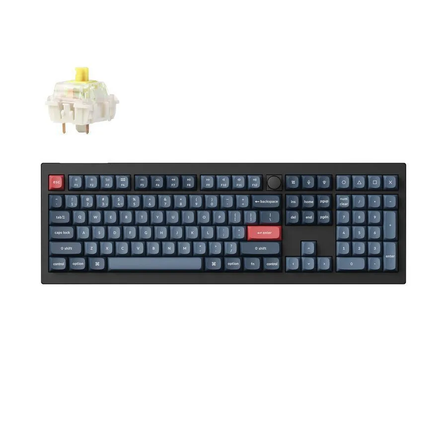 Keychron V6M-D4 Max QMK/VIA V6M-D4 Ασύρματο Gaming Μηχανικό Πληκτρολόγιο με Gateron Jupiter Banana διακόπτες και RGB φωτισμό (Αγγλικό US) Carbon Black Keychron V6M-D4 Max QMK/VIA V6M-D4 Ασύρματο Gaming Μηχανικό Πληκτρολόγιο με Gateron Jupiter Banana διακόπτες και RGB φωτισμό (Αγγλικό US) Carbon Black - Image 1