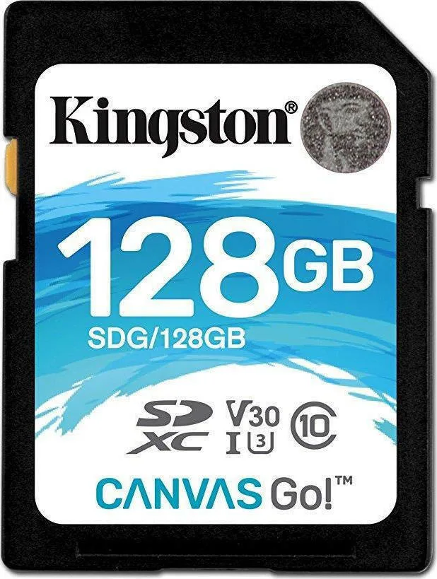 Kingston Canvas Go! SDXC 128GB U3 V30 UHS-I 90MB/s Kingston Canvas Go! SDXC 128GB U3 V30 UHS-I 90MB/s - Image 1