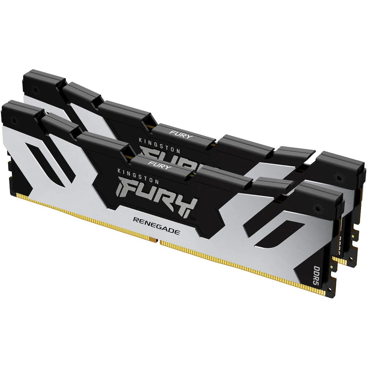 Kingston Fury Renegade Silver DDR5 32GB RAM με 2x16GB Modules και Ταχύτητα 7200 για Desktop KF572C38RSK2-32 Kingston Fury Renegade Silver DDR5 32GB RAM με 2x16GB Modules και Ταχύτητα 7200 για Desktop KF572C38RSK2-32 - Image 1