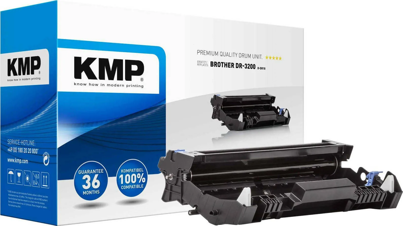 KMP B-DR18 Συμβατό Drum για Laser Εκτυπωτή Brother DR-3200 25000 Σελίδων Μαύρο KMP B-DR18 Συμβατό Drum για Laser Εκτυπωτή Brother DR-3200 25000 Σελίδων Μαύρο - Image 1