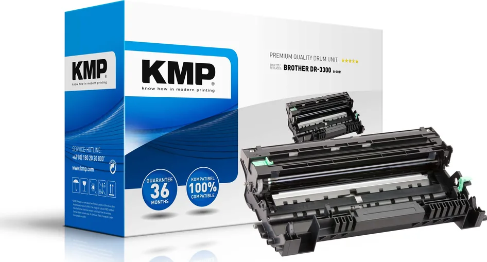 KMP B-DR21 Συμβατό Drum για Laser Εκτυπωτή Brother DR-3300 30000 Σελίδων Μαύρο KMP B-DR21 Συμβατό Drum για Laser Εκτυπωτή Brother DR-3300 30000 Σελίδων Μαύρο - Image 1