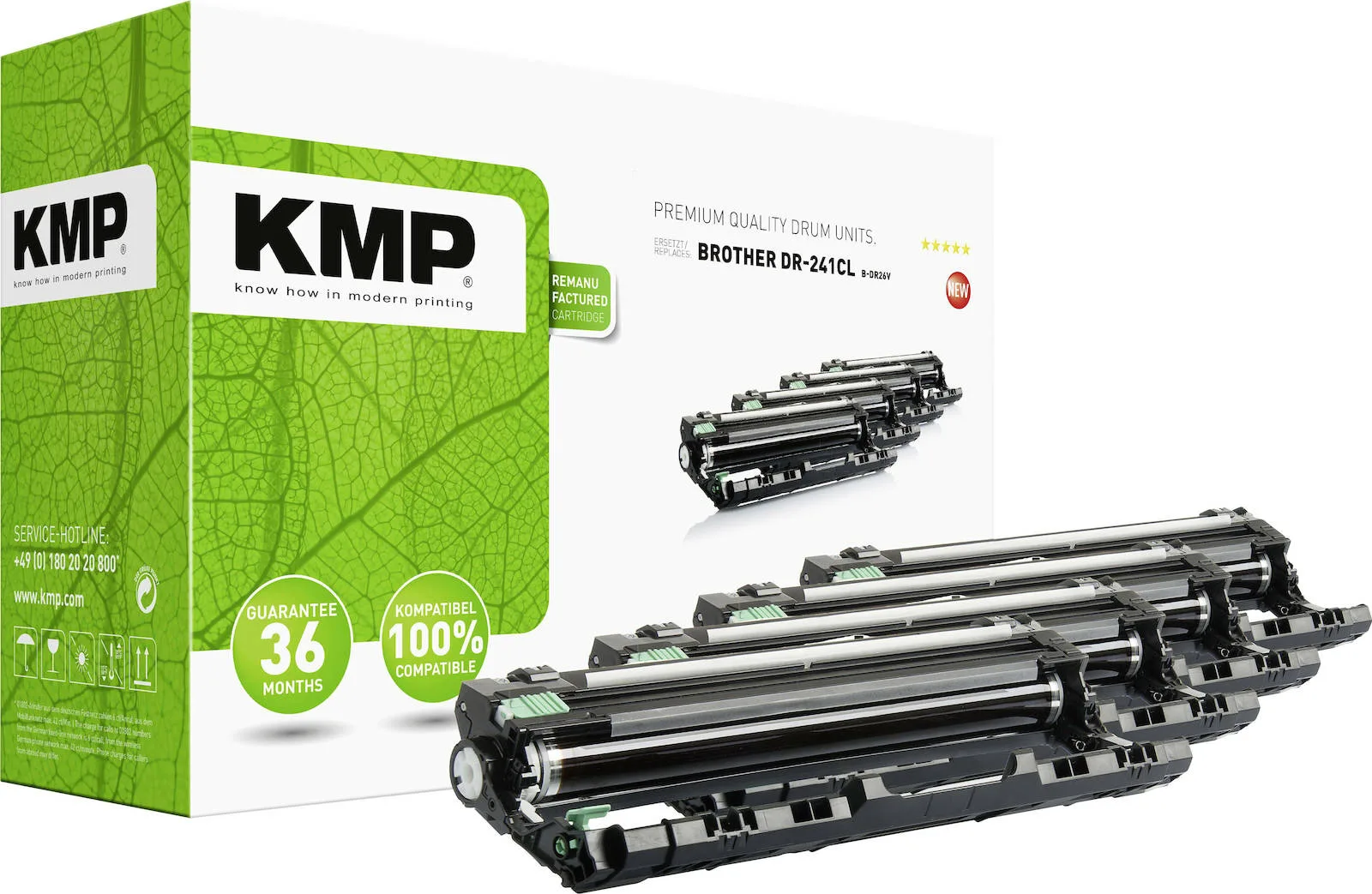KMP B-DR26V Συμβατό Drum για Laser Εκτυπωτή Brother DR-241CL/DR241CL 15000 Σελίδων Πολύχρωμο KMP B-DR26V Συμβατό Drum για Laser Εκτυπωτή Brother DR-241CL/DR241CL 15000 Σελίδων Πολύχρωμο - Image 1