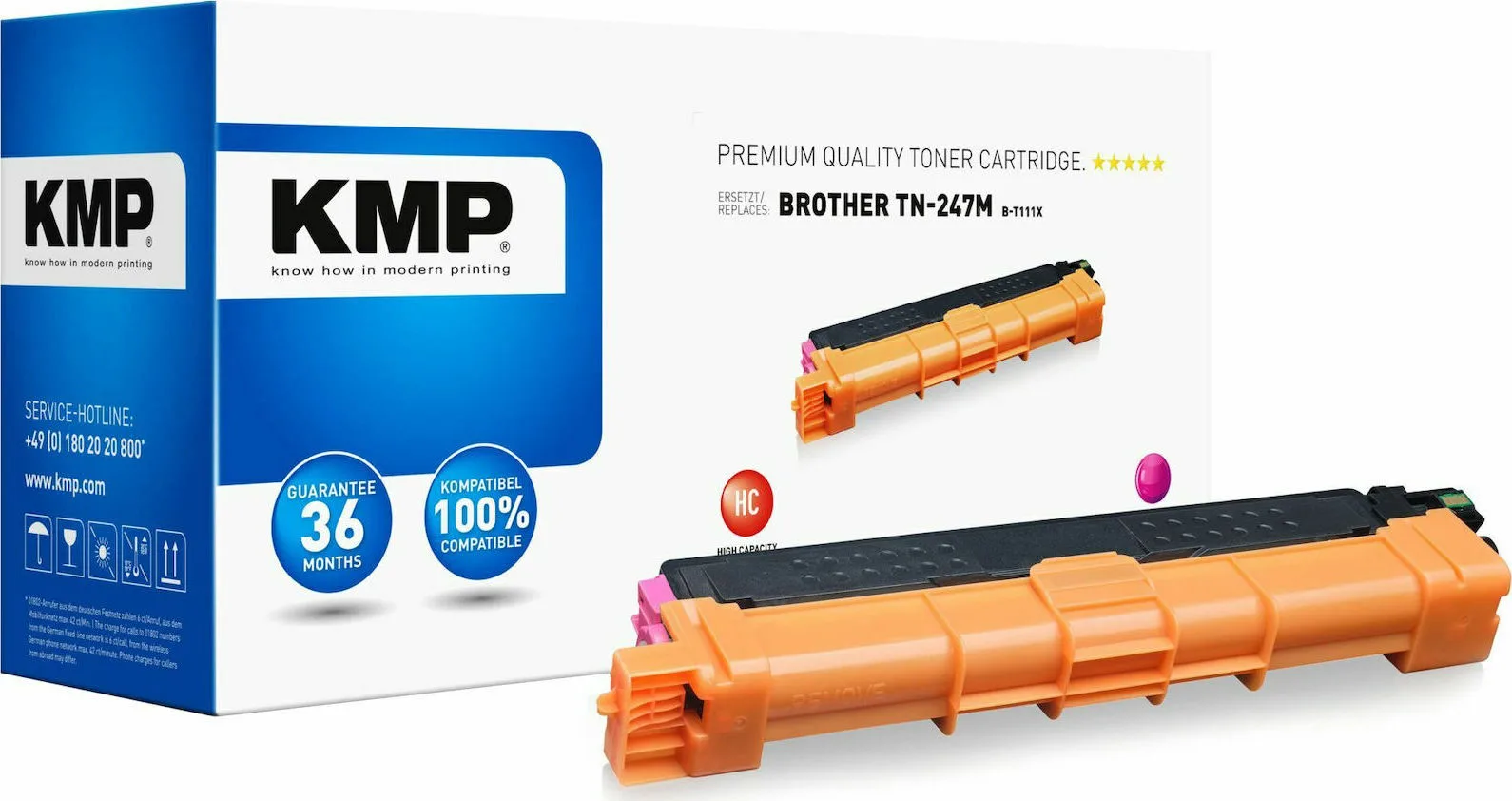KMP B-T111X Συμβατό Toner για Laser Εκτυπωτή Brother TN-247M 2300 Σελίδων Ματζέντα KMP B-T111X Συμβατό Toner για Laser Εκτυπωτή Brother TN-247M 2300 Σελίδων Ματζέντα - Image 1