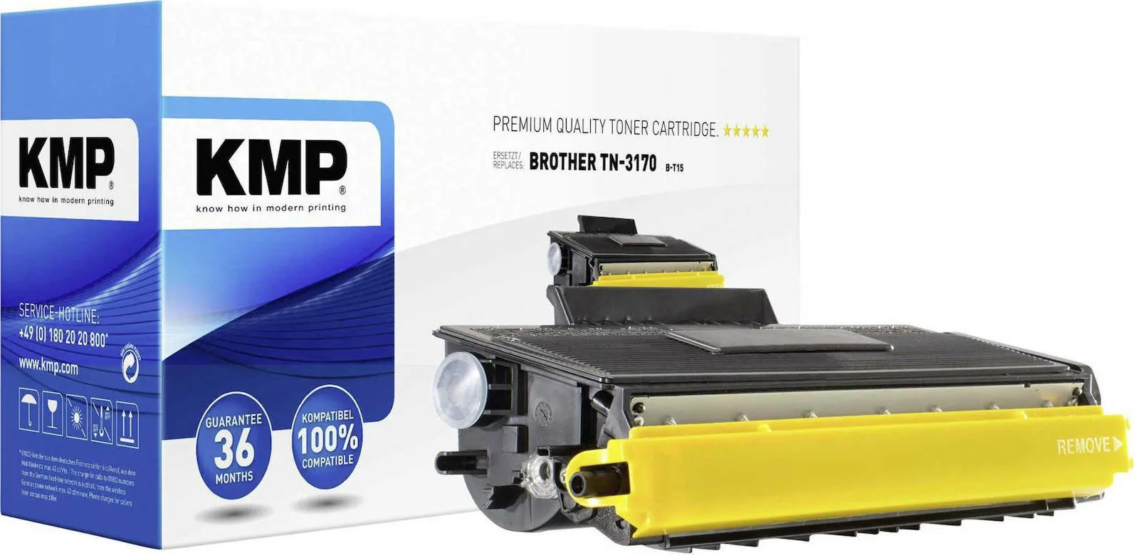 KMP B-T15 Συμβατό Toner για Laser Εκτυπωτή Brother TN-3170BK 7000 Σελίδων Μαύρο KMP B-T15 Συμβατό Toner για Laser Εκτυπωτή Brother TN-3170BK 7000 Σελίδων Μαύρο - Image 1