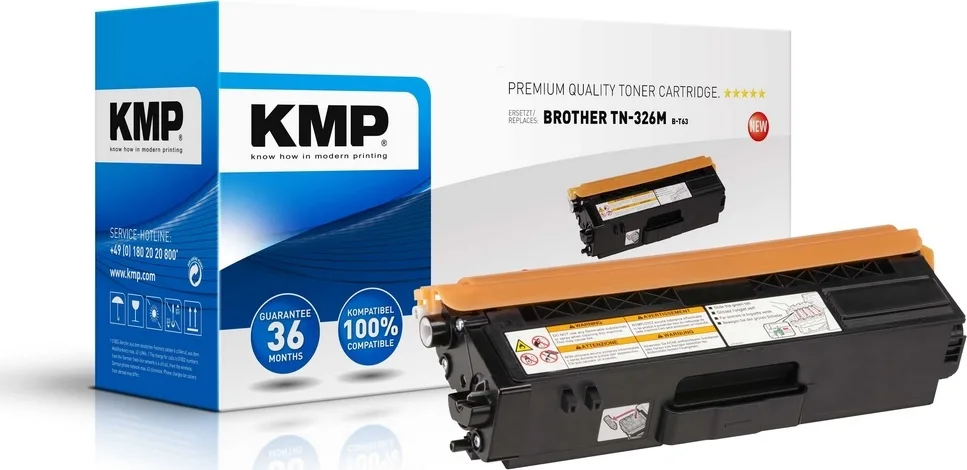 KMP B-T63 Συμβατό Toner για Laser Εκτυπωτή Brother TN-326M 3500 Σελίδων Ματζέντα KMP B-T63 Συμβατό Toner για Laser Εκτυπωτή Brother TN-326M 3500 Σελίδων Ματζέντα - Image 1