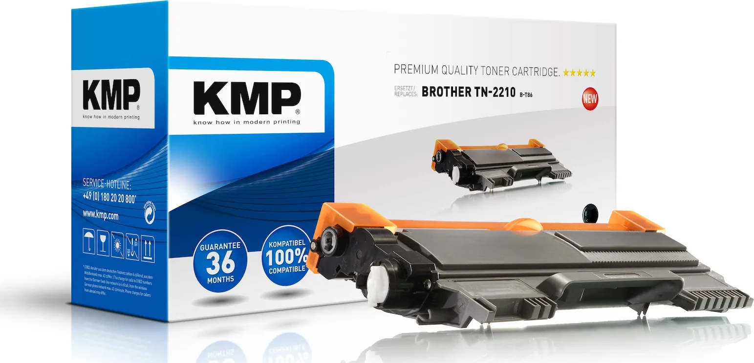 KMP B-T86 Συμβατό Toner για Laser Εκτυπωτή Brother TN-2210BK 1200 Σελίδων Μαύρο KMP B-T86 Συμβατό Toner για Laser Εκτυπωτή Brother TN-2210BK 1200 Σελίδων Μαύρο - Image 1