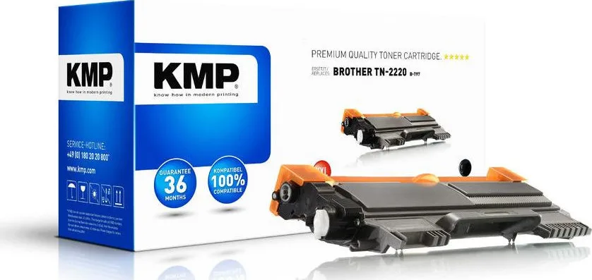 KMP B-T97 Συμβατό Toner για Laser Εκτυπωτή Brother TN-2220 5200 Σελίδων Μαύρο KMP B-T97 Συμβατό Toner για Laser Εκτυπωτή Brother TN-2220 5200 Σελίδων Μαύρο - Image 1
