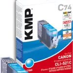 KMP C74 Συμβατό Μελάνι Εκτυπωτή InkJet Canon 9ml Κυανό 1τμχ 15100003