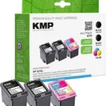 KMP Πακέτο Συμβατών Μελανιών Εκτυπωτή InkJet HP HP 301XL CH563EE 550 Σελίδων 13ml Πολλαπλό (Color) 1τμχ 1719,4055