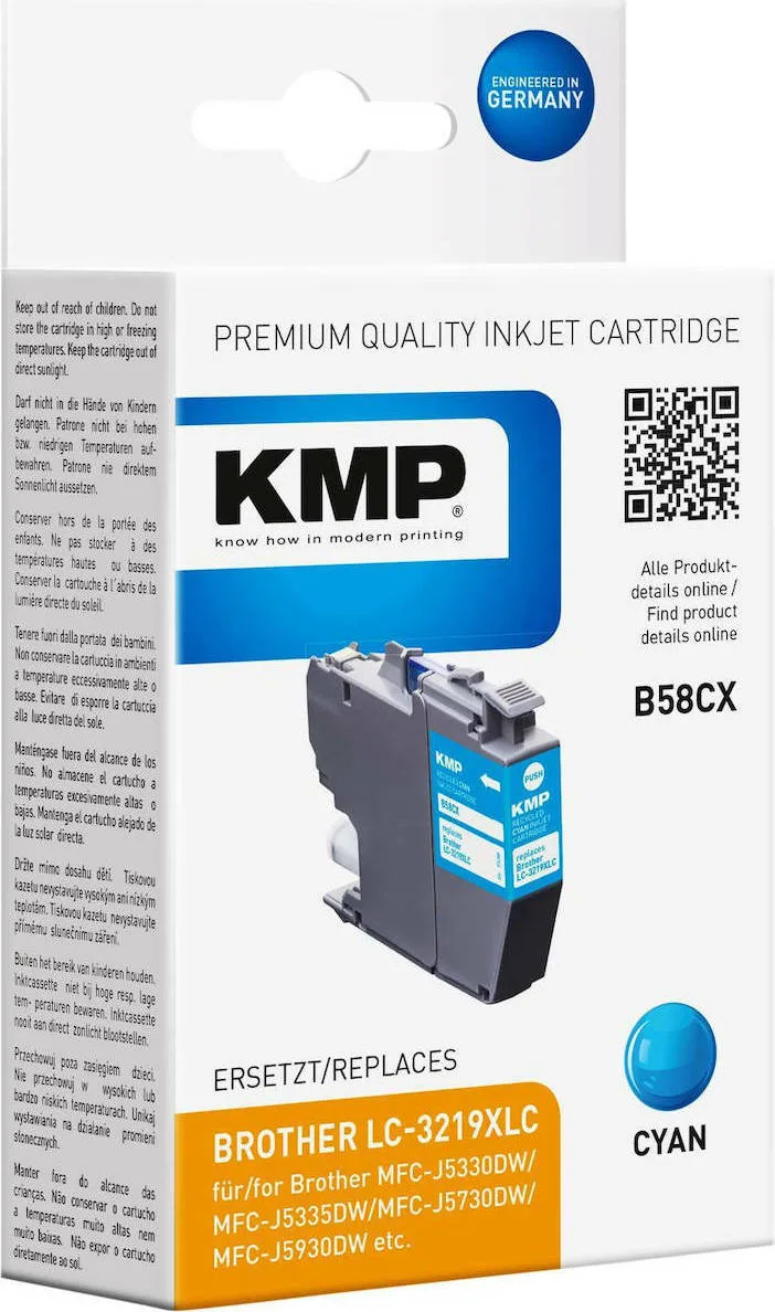 KMP Συμβατό Μελάνι Εκτυπωτή InkJet Brother 16.5ml Κυανό 1τμχ 1538,4003 KMP Συμβατό Μελάνι Εκτυπωτή InkJet Brother 16.5ml Κυανό 1τμχ 1538,4003 - Image 1
