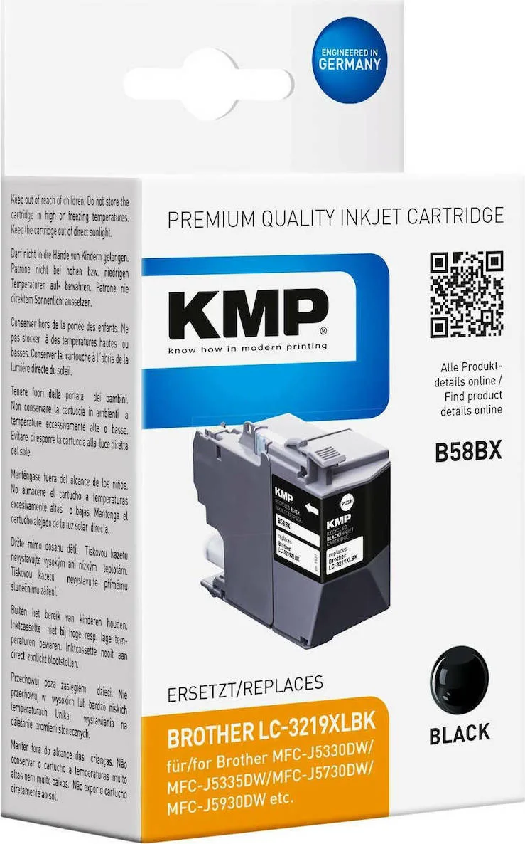 KMP Συμβατό Μελάνι Εκτυπωτή InkJet Brother Μαύρο 1τμχ 1537,4001 KMP Συμβατό Μελάνι Εκτυπωτή InkJet Brother Μαύρο 1τμχ 1537,4001 - Image 1