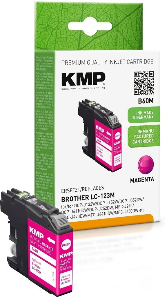 KMP Συμβατό Μελάνι Εκτυπωτή InkJet Brother LC-123M Ματζέντα 1τμχ 1525,4006 KMP Συμβατό Μελάνι Εκτυπωτή InkJet Brother LC-123M Ματζέντα 1τμχ 1525,4006 - Image 1