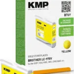 KMP Συμβατό Μελάνι Εκτυπωτή InkJet Brother LC-970Y 300 Σελίδων 10ml Κίτρινο 1τμχ