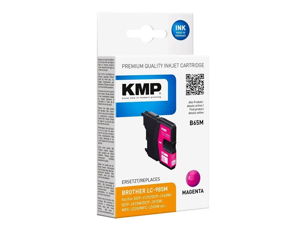 KMP Συμβατό Μελάνι Εκτυπωτή InkJet Brother LC-985M 550 Σελίδων Ματζέντα 1τμχ 1523,4006 KMP Συμβατό Μελάνι Εκτυπωτή InkJet Brother LC-985M 550 Σελίδων Ματζέντα 1τμχ 1523,4006 - Image 1