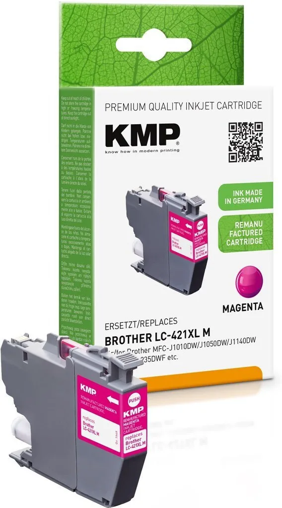 KMP Συμβατό Μελάνι Εκτυπωτή InkJet Brother LC421XLM 7ml Ματζέντα 1τμχ 1548,4006 KMP Συμβατό Μελάνι Εκτυπωτή InkJet Brother LC421XLM 7ml Ματζέντα 1τμχ 1548,4006 - Image 1