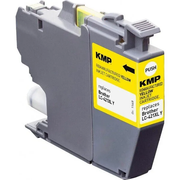 KMP Συμβατό Μελάνι Εκτυπωτή InkJet Brother LC421XLY 2940 Σελίδων 7ml Κίτρινο 1τμχ 1548,4009 KMP Συμβατό Μελάνι Εκτυπωτή InkJet Brother LC421XLY 2940 Σελίδων 7ml Κίτρινο 1τμχ 1548,4009 - Image 1