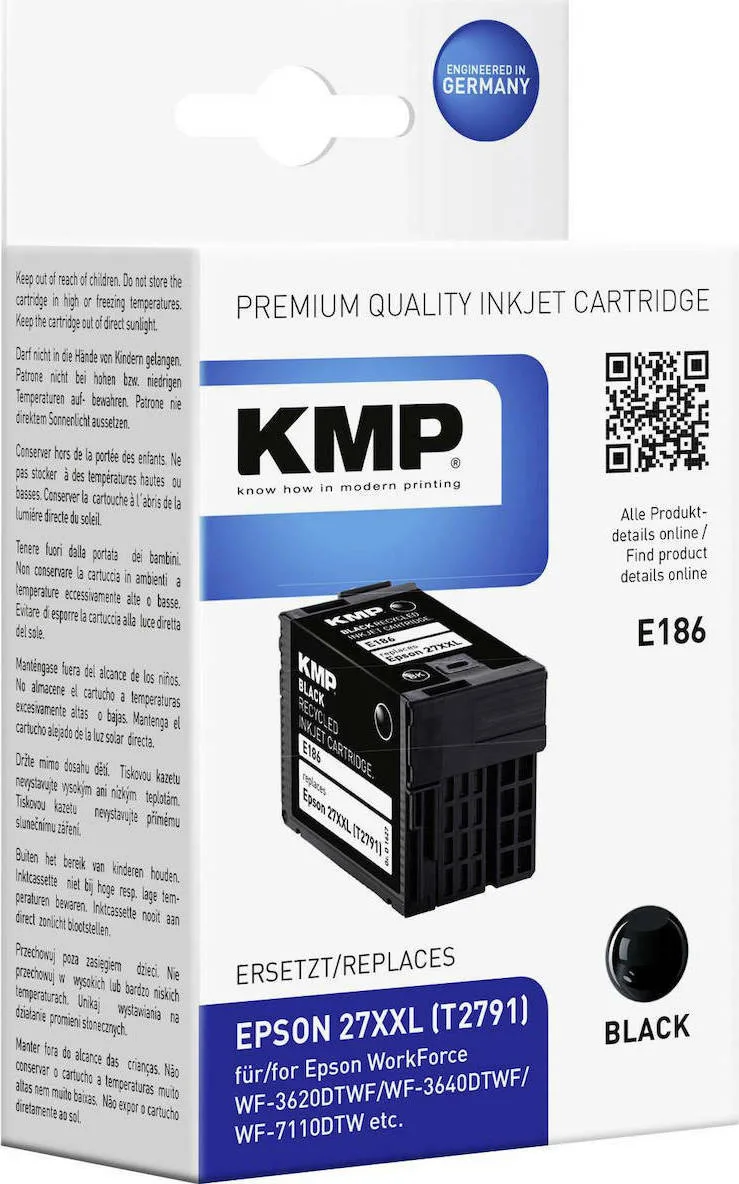 KMP Συμβατό Μελάνι Εκτυπωτή InkJet Epson 34ml Μαύρο 1τμχ 1627,4201 KMP Συμβατό Μελάνι Εκτυπωτή InkJet Epson 34ml Μαύρο 1τμχ 1627,4201 - Image 1