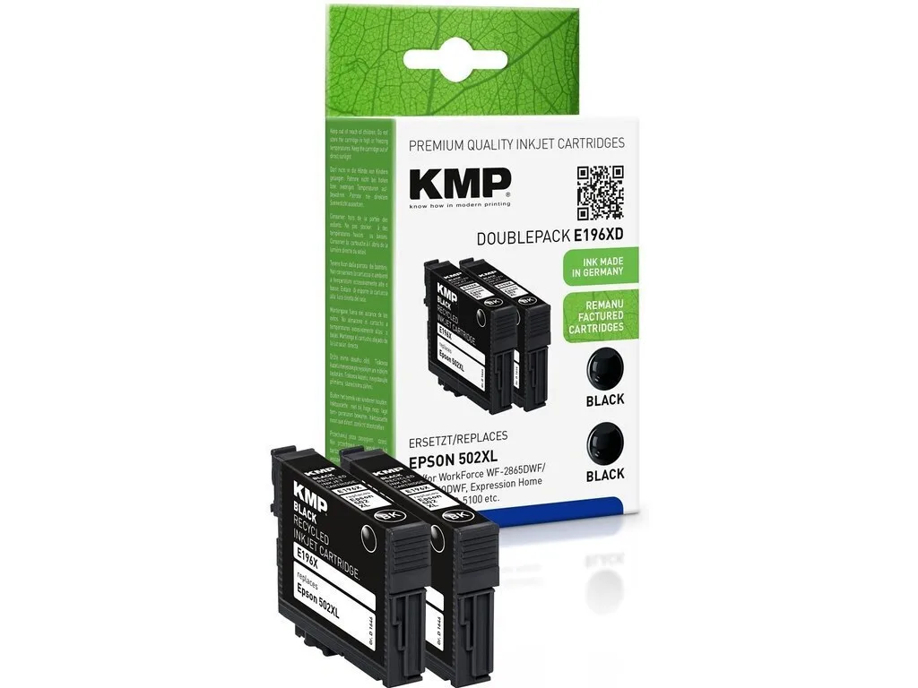 KMP Συμβατό Μελάνι Εκτυπωτή InkJet Epson 502XL T02W14 6000 Σελίδων 70ml Μαύρο 1τμχ 1646,4021 KMP Συμβατό Μελάνι Εκτυπωτή InkJet Epson 502XL T02W14 6000 Σελίδων 70ml Μαύρο 1τμχ 1646,4021 - Image 1