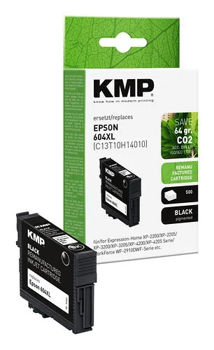 KMP Συμβατό Μελάνι Εκτυπωτή InkJet Epson 604XL (T10H1) 10ml Μαύρο 1τμχ 1662,4001 KMP Συμβατό Μελάνι Εκτυπωτή InkJet Epson 604XL (T10H1) 10ml Μαύρο 1τμχ 1662,4001 - Image 1