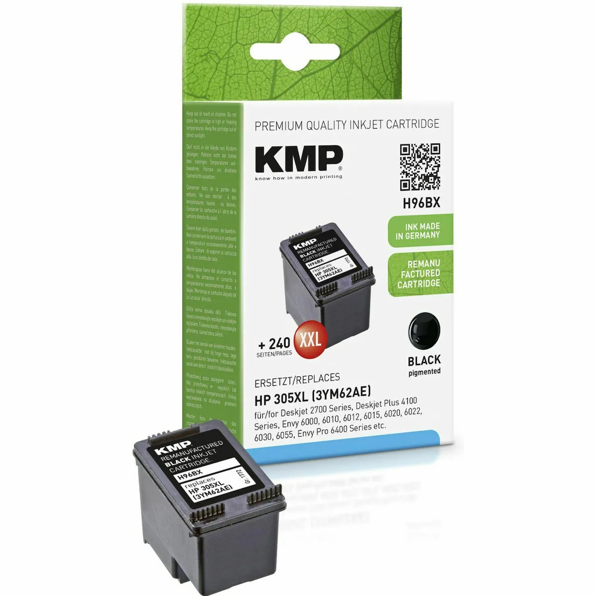 KMP Συμβατό Μελάνι Εκτυπωτή InkJet HP 305XL 3YM62AE Μαύρο KMP Συμβατό Μελάνι Εκτυπωτή InkJet HP 305XL 3YM62AE Μαύρο - Image 1
