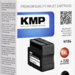 KMP Συμβατό Μελάνι Εκτυπωτή InkJet HP Μαύρο 1τμχ 17254001