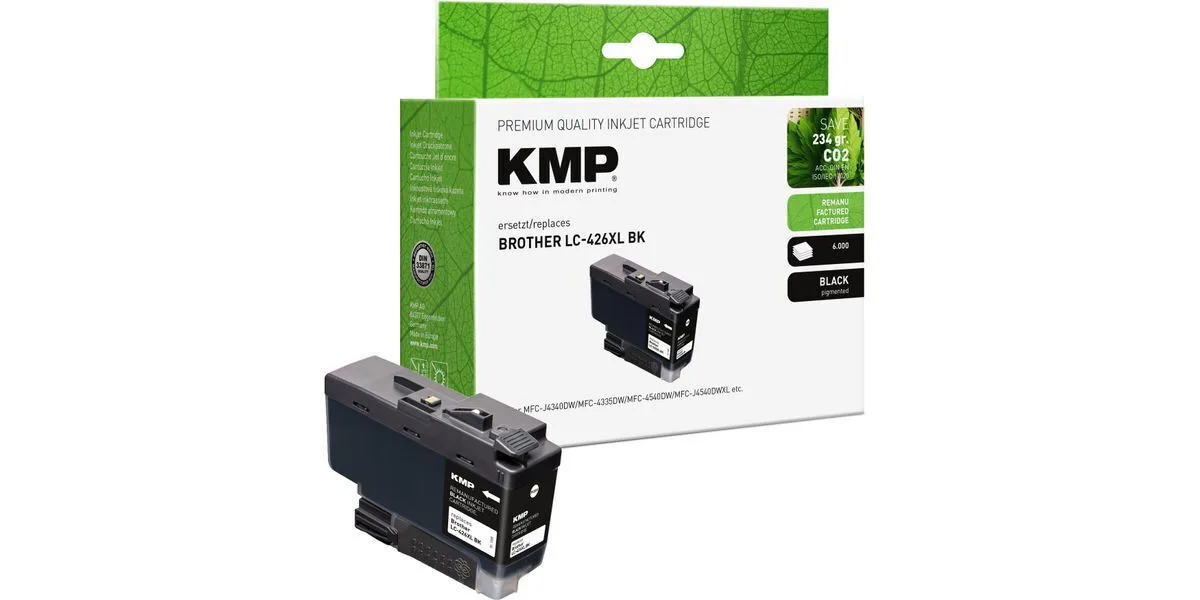 KMP Συμβατό Toner για Laser Εκτυπωτή Brother Brother Lc426xlbk 6000 Σελίδων Μαύρο 1550,4001 KMP Συμβατό Toner για Laser Εκτυπωτή Brother Brother Lc426xlbk 6000 Σελίδων Μαύρο 1550,4001 - Image 1