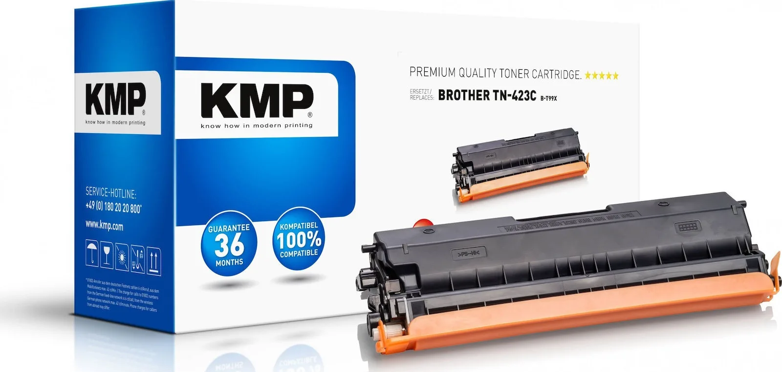 KMP Συμβατό Toner για Laser Εκτυπωτή Brother TN-423C Κυανό 1265,3003 KMP Συμβατό Toner για Laser Εκτυπωτή Brother TN-423C Κυανό 1265,3003 - Image 1