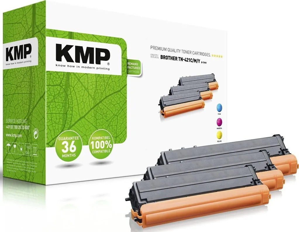KMP Συμβατό Toner για Laser Εκτυπωτή Brother TN421C TN421M TN421Y Πολύχρωμο (1265,0030) KMP Συμβατό Toner για Laser Εκτυπωτή Brother TN421C TN421M TN421Y Πολύχρωμο (1265,0030) - Image 1