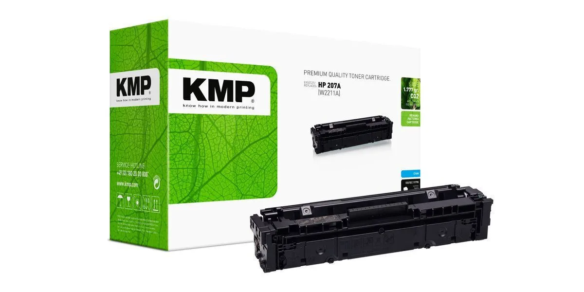 KMP Συμβατό Toner για Laser Εκτυπωτή HP Hp 207a Κυανό 2558,0003 KMP Συμβατό Toner για Laser Εκτυπωτή HP Hp 207a Κυανό 2558,0003 - Image 1