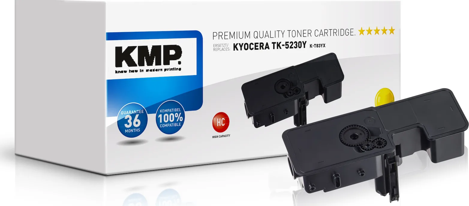 KMP Συμβατό Toner για Laser Εκτυπωτή Kyocera 2200 Σελίδων Κίτρινο (2911,3009) KMP Συμβατό Toner για Laser Εκτυπωτή Kyocera 2200 Σελίδων Κίτρινο (2911,3009) - Image 1