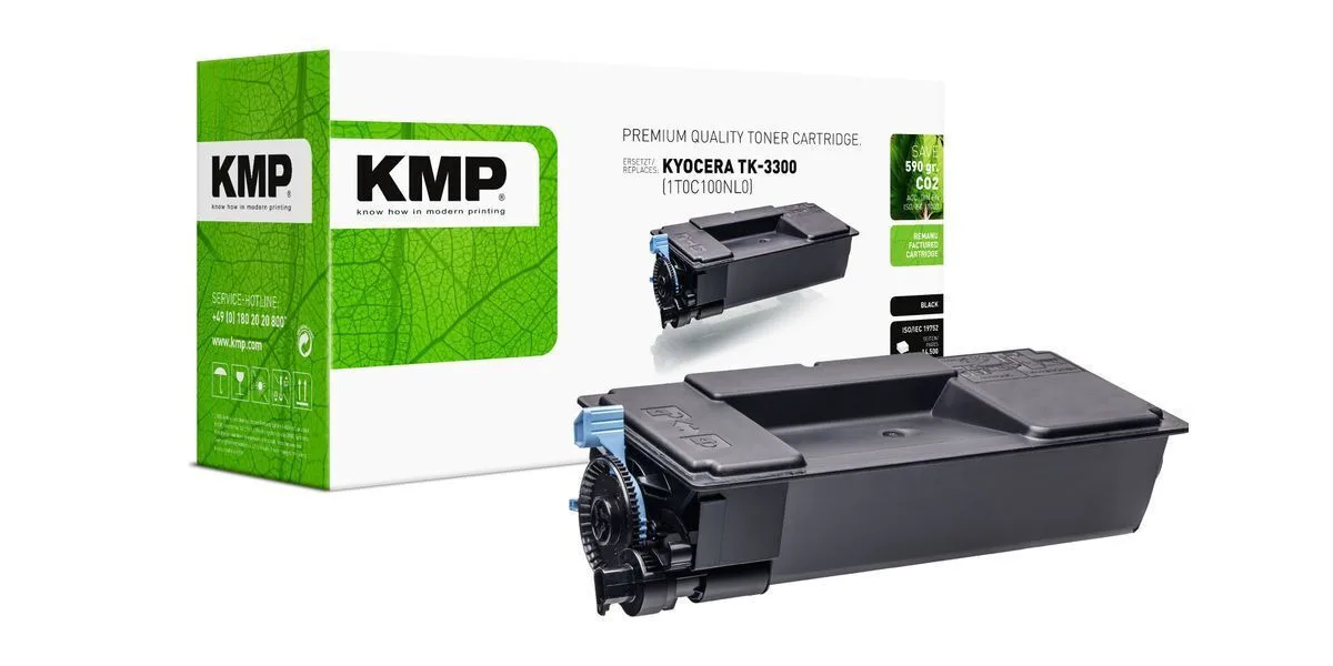 KMP Συμβατό Toner για Laser Εκτυπωτή Kyocera Tk3300 Μαύρο 2934,0000 KMP Συμβατό Toner για Laser Εκτυπωτή Kyocera Tk3300 Μαύρο 2934,0000 - Image 1