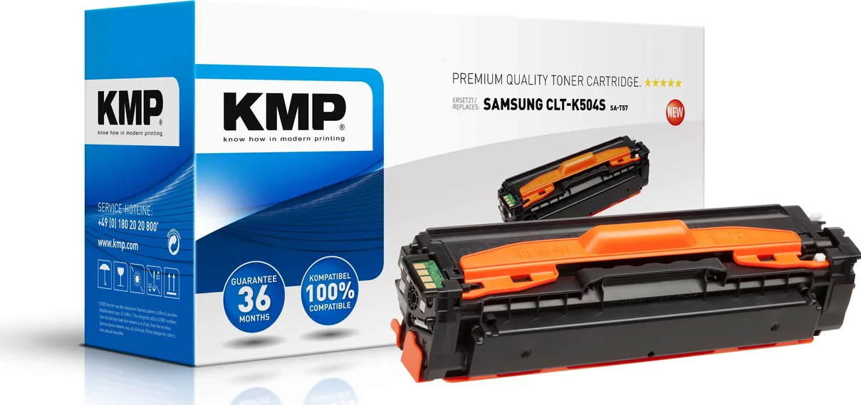 KMP Συμβατό Toner για Laser Εκτυπωτή Samsung CLT-K504S 2500 Σελίδων Μαύρο (35,110,000) KMP Συμβατό Toner για Laser Εκτυπωτή Samsung CLT-K504S 2500 Σελίδων Μαύρο (35,110,000) - Image 1