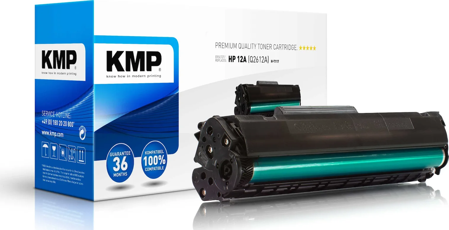 KMP H-T117 Συμβατό Toner για Laser Εκτυπωτή HP 12A Q2612A 4000 Σελίδων Μαύρο KMP H-T117 Συμβατό Toner για Laser Εκτυπωτή HP 12A Q2612A 4000 Σελίδων Μαύρο - Image 1