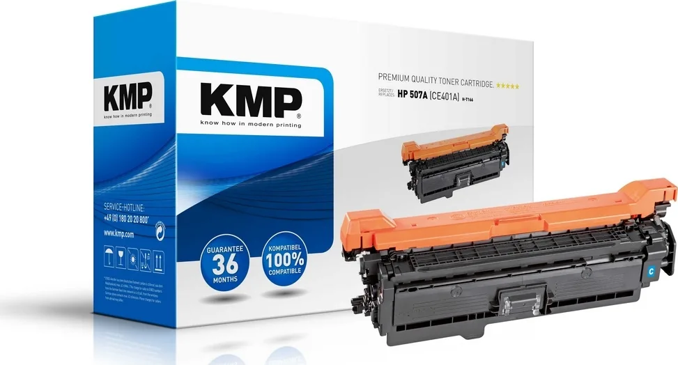 KMP H-T166 Συμβατό Toner για Laser Εκτυπωτή HP 507A CE401A 6000 Σελίδων Κυανό KMP H-T166 Συμβατό Toner για Laser Εκτυπωτή HP 507A CE401A 6000 Σελίδων Κυανό - Image 1