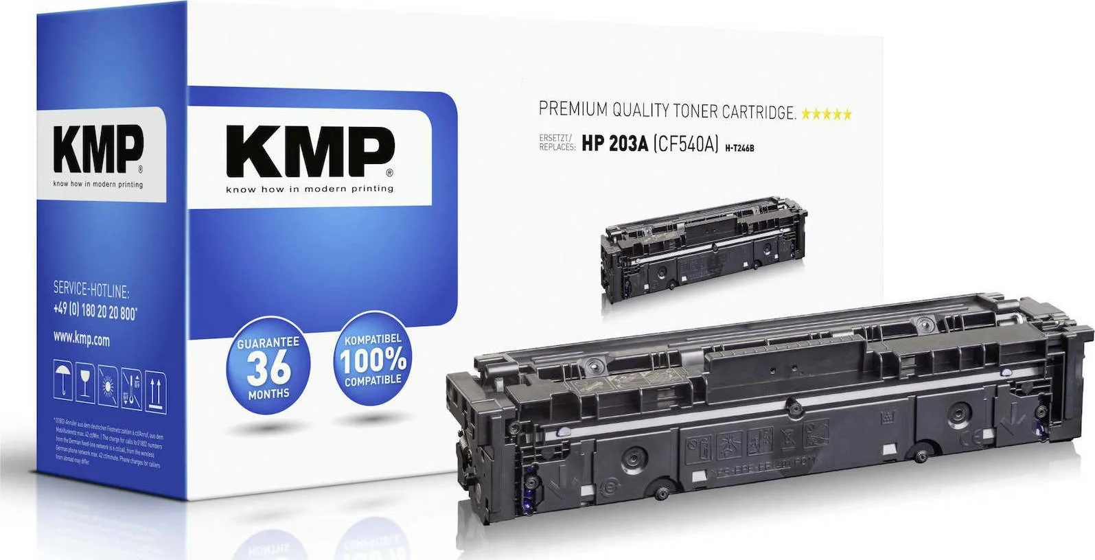 KMP H-T246B Συμβατό Toner για Laser Εκτυπωτή HP 203A CF540A / Canon 054 1400 Σελίδων Μαύρο KMP H-T246B Συμβατό Toner για Laser Εκτυπωτή HP 203A CF540A / Canon 054 1400 Σελίδων Μαύρο - Image 1