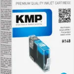 KMP H148 Συμβατό Μελάνι Εκτυπωτή InkJet HP Κυανό 1τμχ 1744,0003
