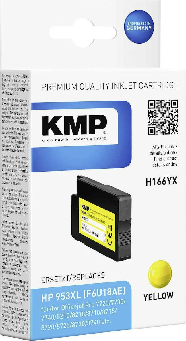 KMP H166YX Συμβατό Μελάνι Εκτυπωτή InkJet HP 35ml Κίτρινο 1τμχ 1748,4009 KMP H166YX Συμβατό Μελάνι Εκτυπωτή InkJet HP 35ml Κίτρινο 1τμχ 1748,4009 - Image 1