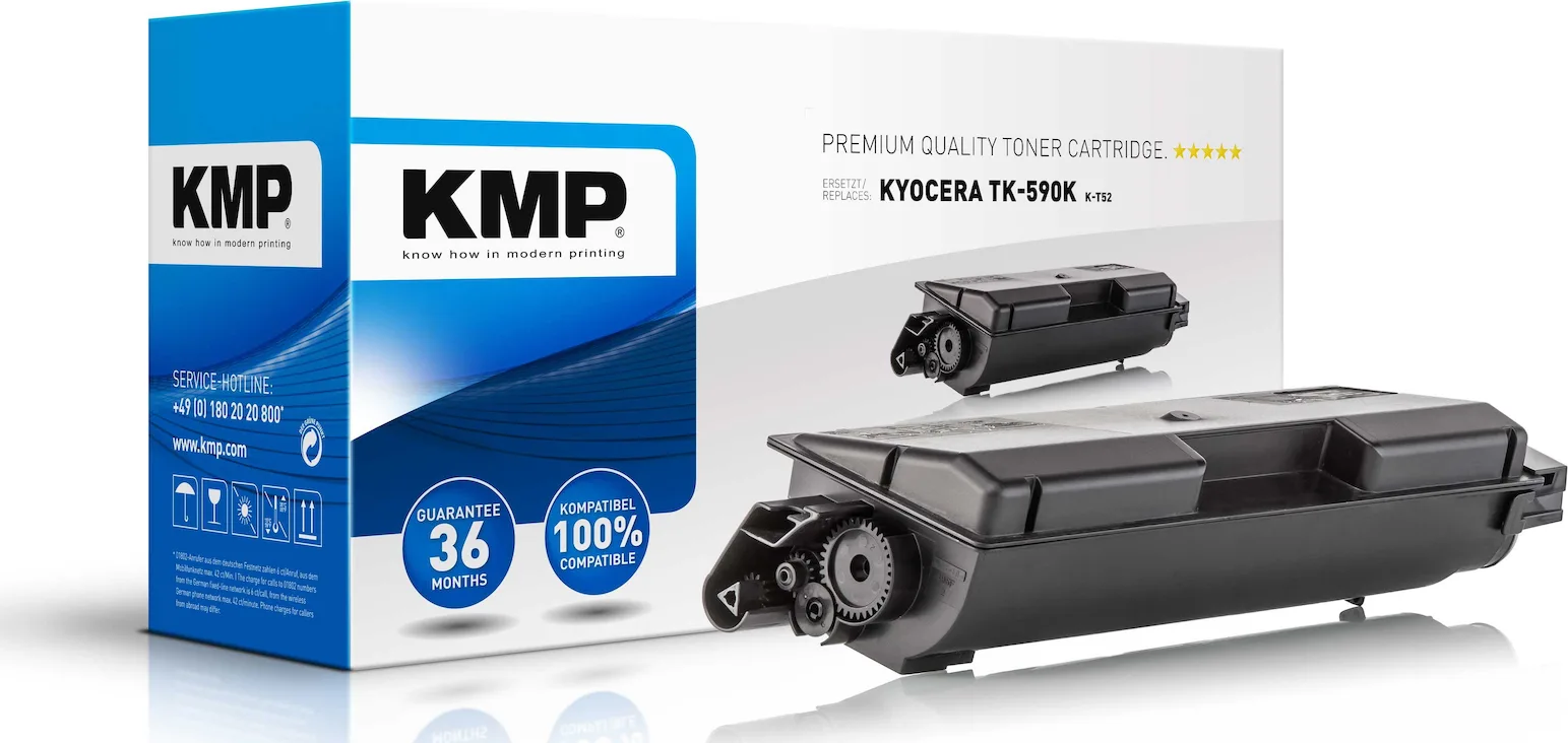 KMP K-T52 Συμβατό Toner για Laser Εκτυπωτή Kyocera TK-590K 7000 Σελίδων Μαύρο KMP K-T52 Συμβατό Toner για Laser Εκτυπωτή Kyocera TK-590K 7000 Σελίδων Μαύρο - Image 1