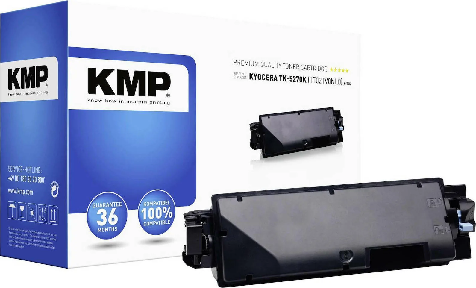KMP K-T85 Συμβατό Toner για Laser Εκτυπωτή Kyocera 8000 Σελίδων Μαύρο (2923,0000) KMP K-T85 Συμβατό Toner για Laser Εκτυπωτή Kyocera 8000 Σελίδων Μαύρο (2923,0000) - Image 1