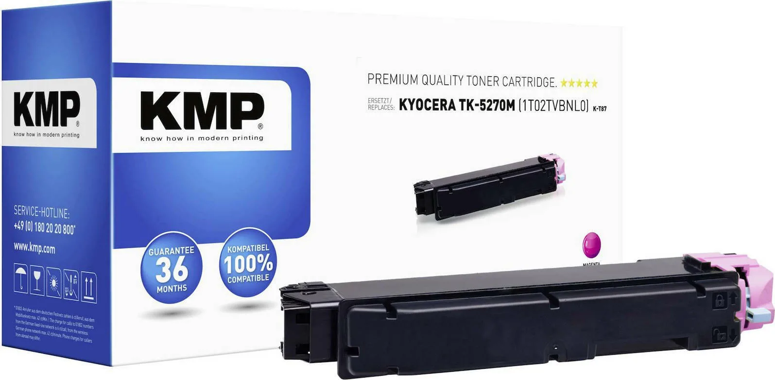KMP K-T87 Συμβατό Toner για Laser Εκτυπωτή Kyocera TK-5270M 6000 Σελίδων Ματζέντα KMP K-T87 Συμβατό Toner για Laser Εκτυπωτή Kyocera TK-5270M 6000 Σελίδων Ματζέντα - Image 1