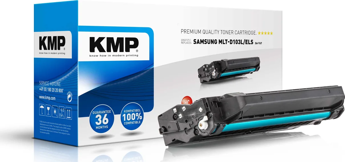 KMP SA-T47 Συμβατό Toner για Laser Εκτυπωτή Samsung MLT-D103L 2900 Σελίδων Μαύρο KMP SA-T47 Συμβατό Toner για Laser Εκτυπωτή Samsung MLT-D103L 2900 Σελίδων Μαύρο - Image 1