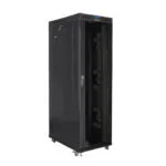 Lanberg Επιδαπέδια Καμπίνα Rack 42U Μαύρο FF01-8242-12BL